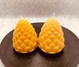 Pinecone Beeswax Candle