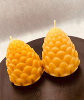 Pinecone Beeswax Candle