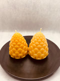 Pinecone Beeswax Candle